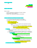 BIO120 Week 3 Notes