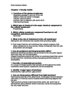Physiology Study Guide