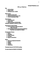PSY 301 Week 1 Class Notes