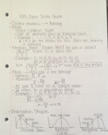 Descriptive Statistics in Psychology 10/5 Exam Study Guide!