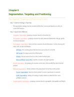 Marketing Notes Chapter 9 