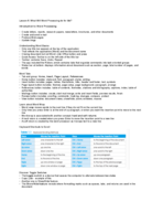 Inte 290, Lesson 6 Notes
