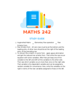 MATHS 242 
