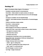 Sociology Week 3