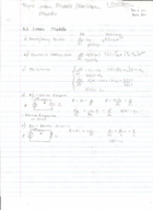 Math 420 - Week 7 Linear/Nonlinear Models Chpt 3.1-2