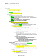 Notes Week 6 - Business Cycles (Professor Walstad)