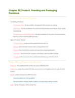 Marketing Chapter 11
