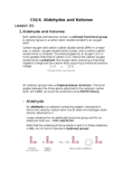 Chem 285 -Lesson 20-24