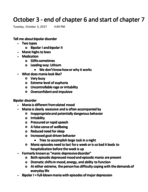 Abnormal Psych October 3 Lecture notes