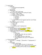 Animal Traits/Ancestry/Development