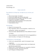 Microbiology Study Guide