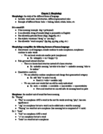 Linguistic Exam #2 Study Guide
