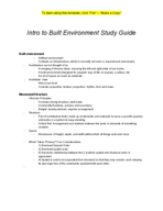 Intro to the Built Environment