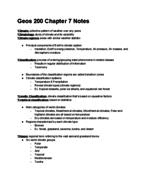Geos 200 Week 8 Notes