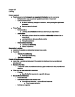 Pyschology Chapters 5-6 Notes
