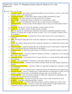 CHM1025 Study Guide for 10/10 Exam