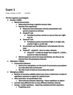 PSY 322 Exam 1 Study Guide