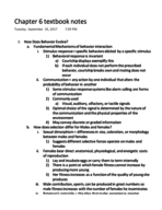 BSC 385 Exam 2 Study Guide