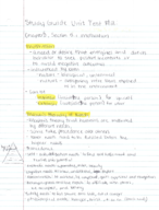 Unit Test Number 2 Study Guide