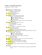 Economics 1: Week 0-1
