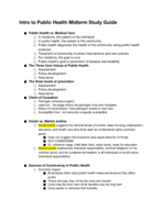 CPH 201 Midterm Study Guide
