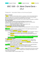 BSC 1005 - Dr. Marie Charrel - Week 6