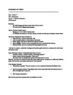 Econ 201 Week 1 Class Notes 