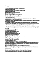 Risk management study guide