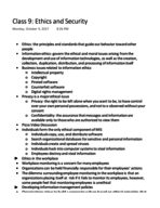 ITM 209 Class 9 Notes