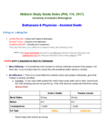 Bioethics Midterm Notes