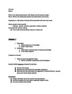 Chapters 1-3 Mid Term Study Guide