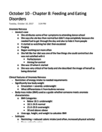 Abnormal Psych October 10 Lecture Notes