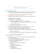 Biology 1408 Week 5 Notes