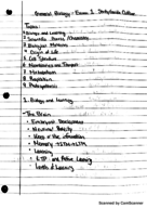 Biology Exam 1 Review Outline