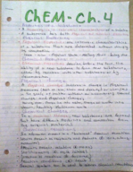 Chem notes chapter 4