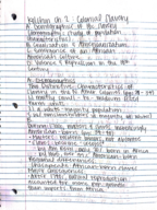 US to 1877 Week 3 Notes: Colonial Slavery
