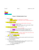 Week 7, Ch 6 Notes
