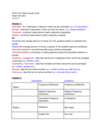 Applied Business Statistics Midterm Study Guide 
