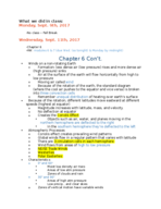 Oceanography (GEOL 1550) w/ Dr. Mallinson -- Week 8 Class Notes
