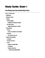 ARTH 101: Exam 1 Study Guide