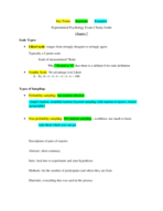 Experimental Psychology Exam 2 Study Guide