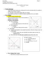 Week 7: Price Controls and Taxes (Typed)