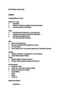 Midterm Study Guide: DAW