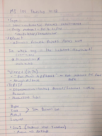 Week 7 notes
