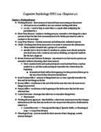 PSYC224 Study Guide: Chapters 4-5