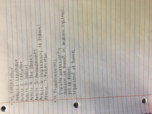 Week 5 notes