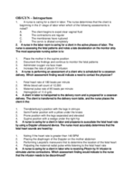 OB Exam 2 Practice Questions