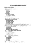 Midterm Study Guide
