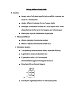 Biology Midterm Study Guide-10/20/17