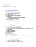 Introduction and Russian Geography